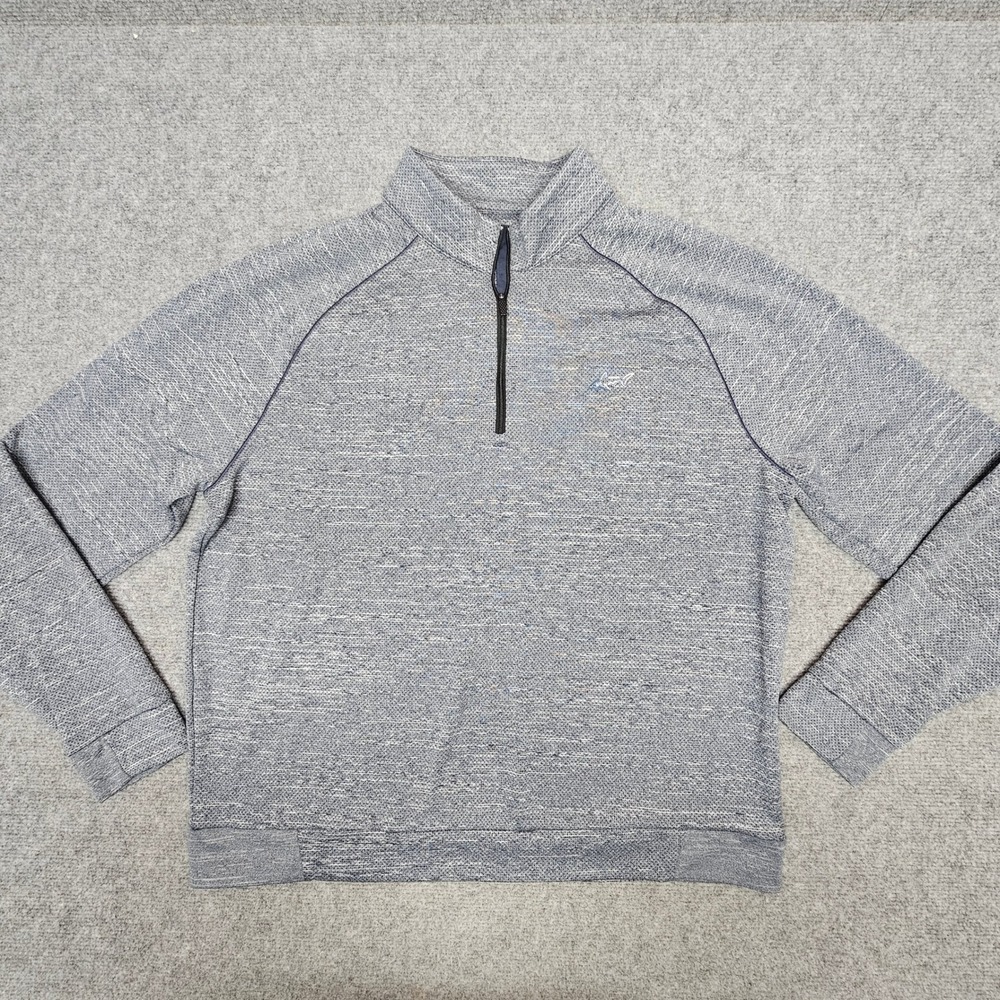 Greg Norman Pullover Men's XL Blue 1/4 Zip Golf Sweater Athleisure Activewear